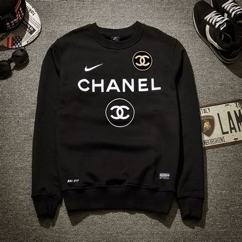 chanel nike sweater|Chanel sweater knock off.